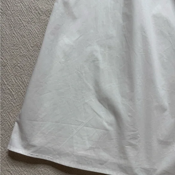 NEW Anine Bing Dione White Poplin Cotton Cut Out Midi Dress L - Picture 3 of 10